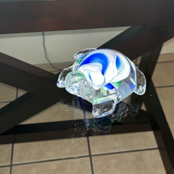 Glass Art Glass Hand Blown Glass White Original Decorative Paperweights - Picture 1 of 5